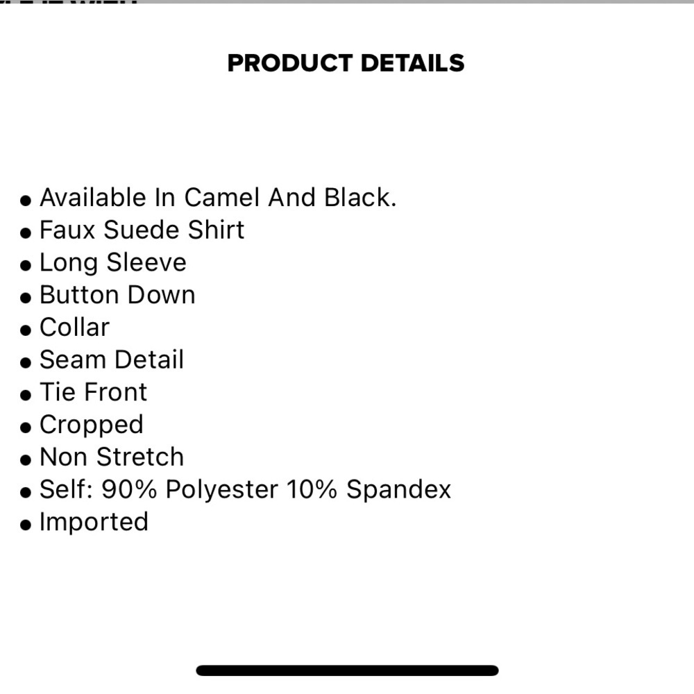 Faux Suede Shirt - sold out online - Picture 3 of 5